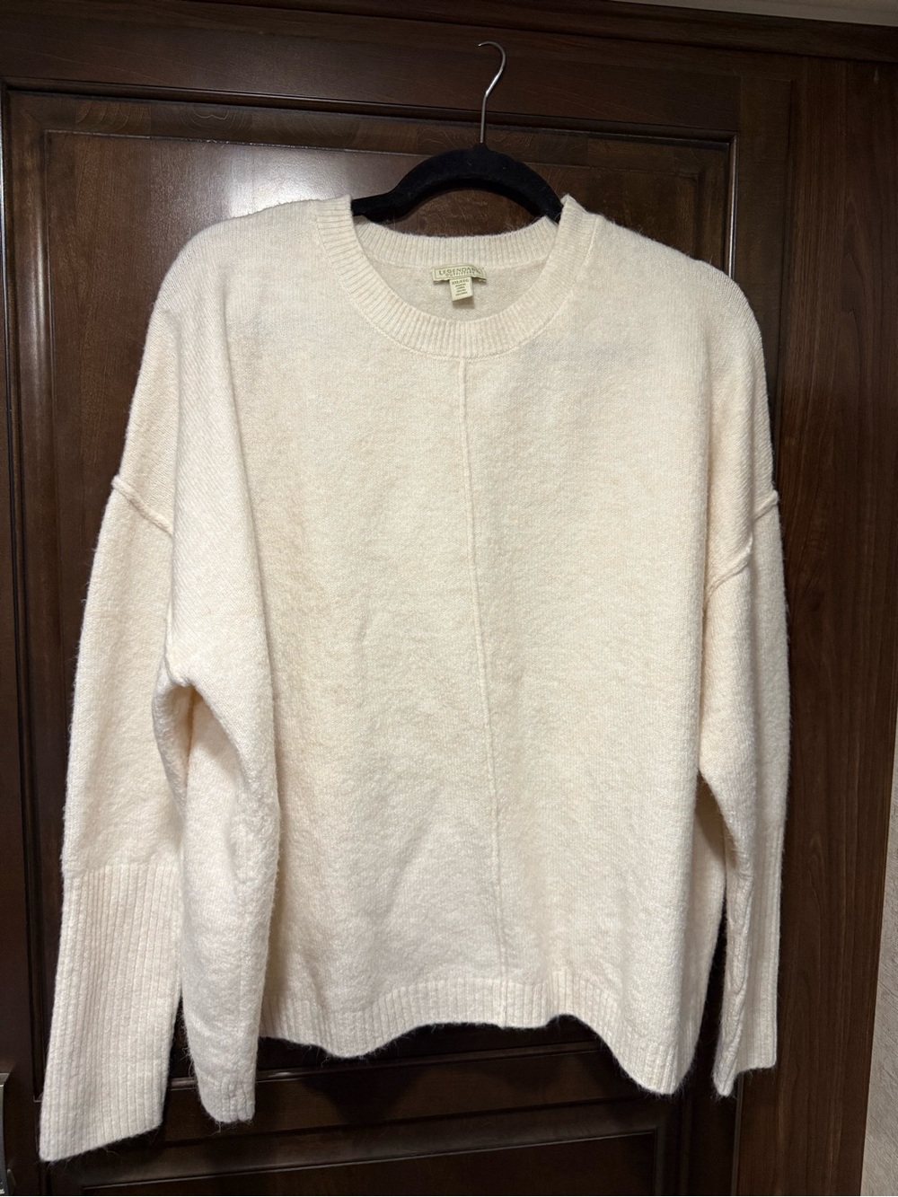 Cozy Crewneck Sweater in Cream - Soft Everyday Pullover